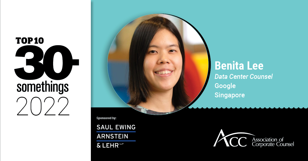 Benita Lee, Top 30s art, photo, job info., sponsor, Saul Ewing Arnstein & Lehr