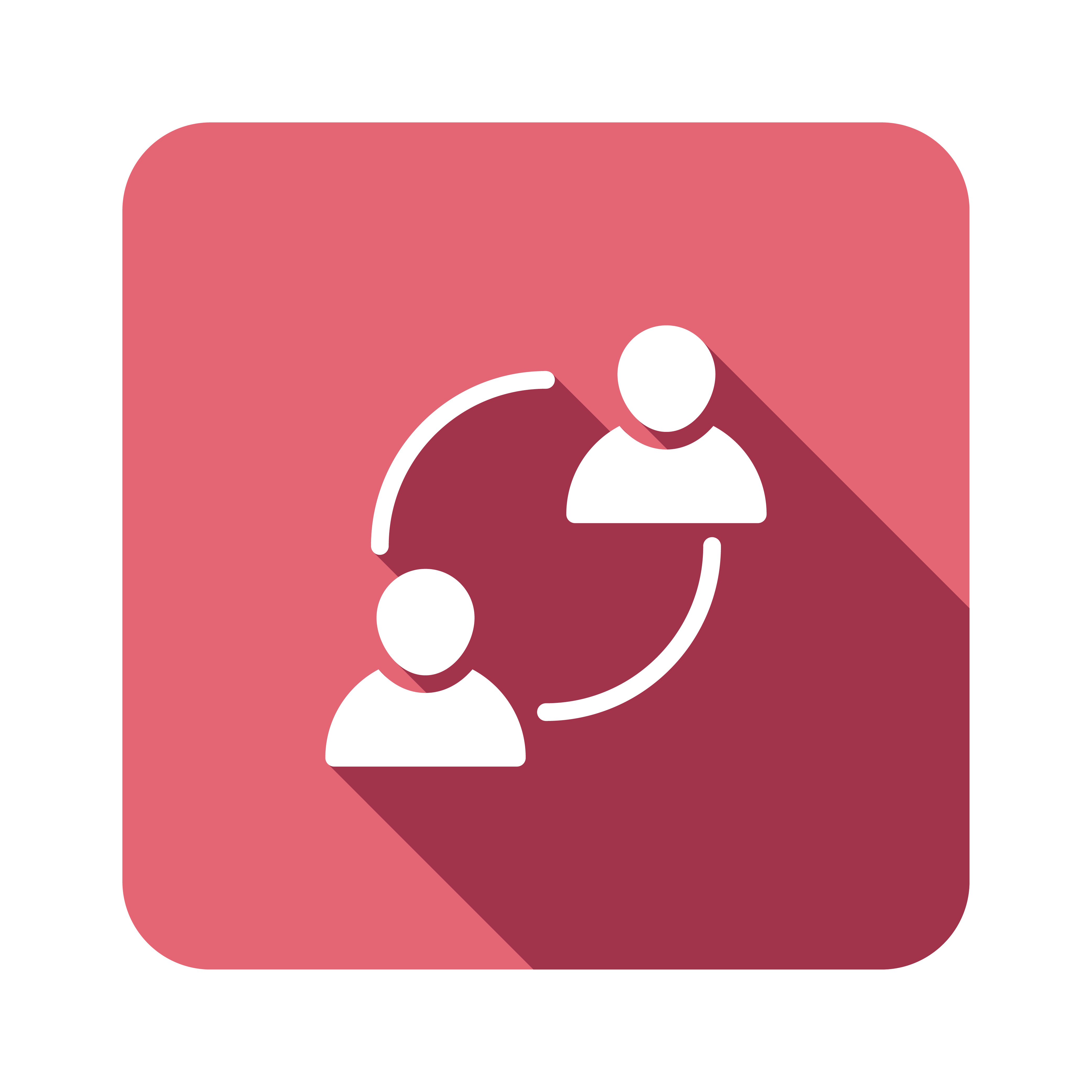 Circle connecting two people