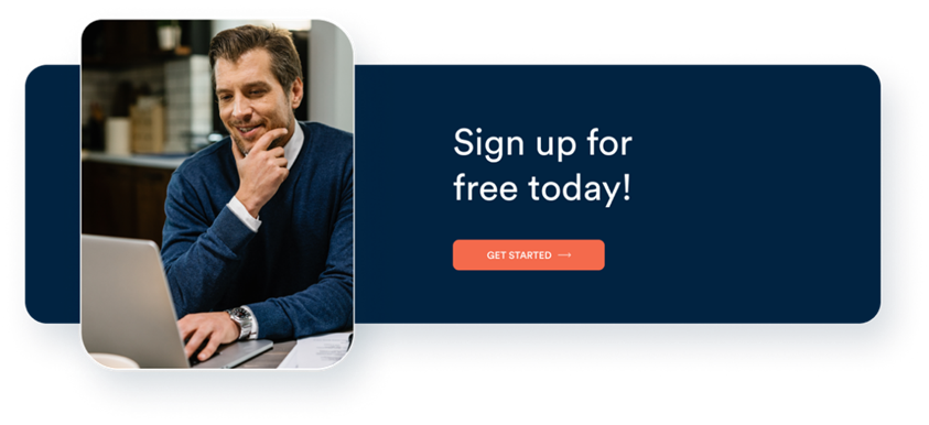 Trustiics sign up for free today infographic.