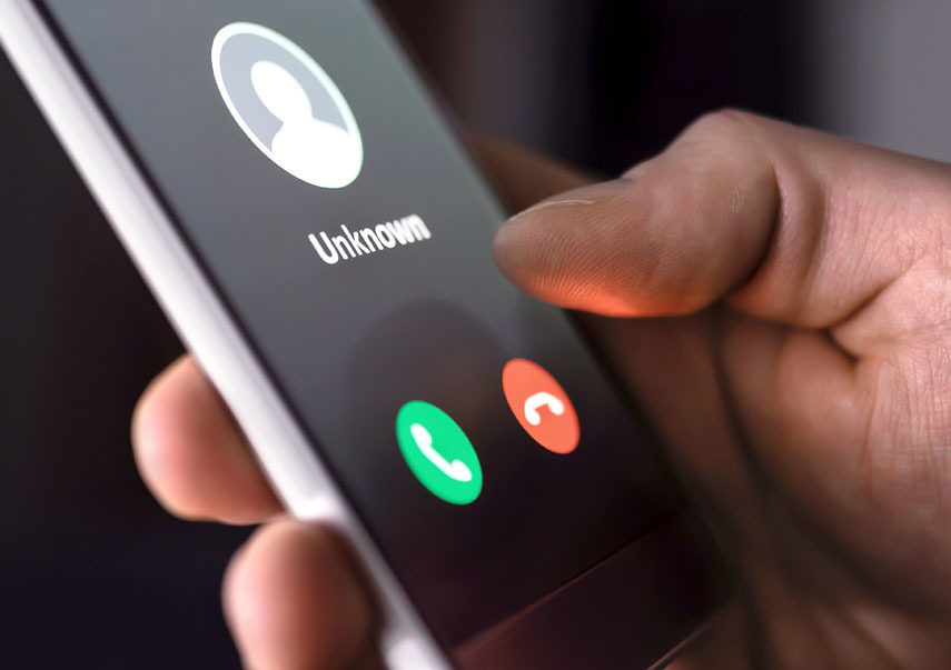 A phone call from unknown