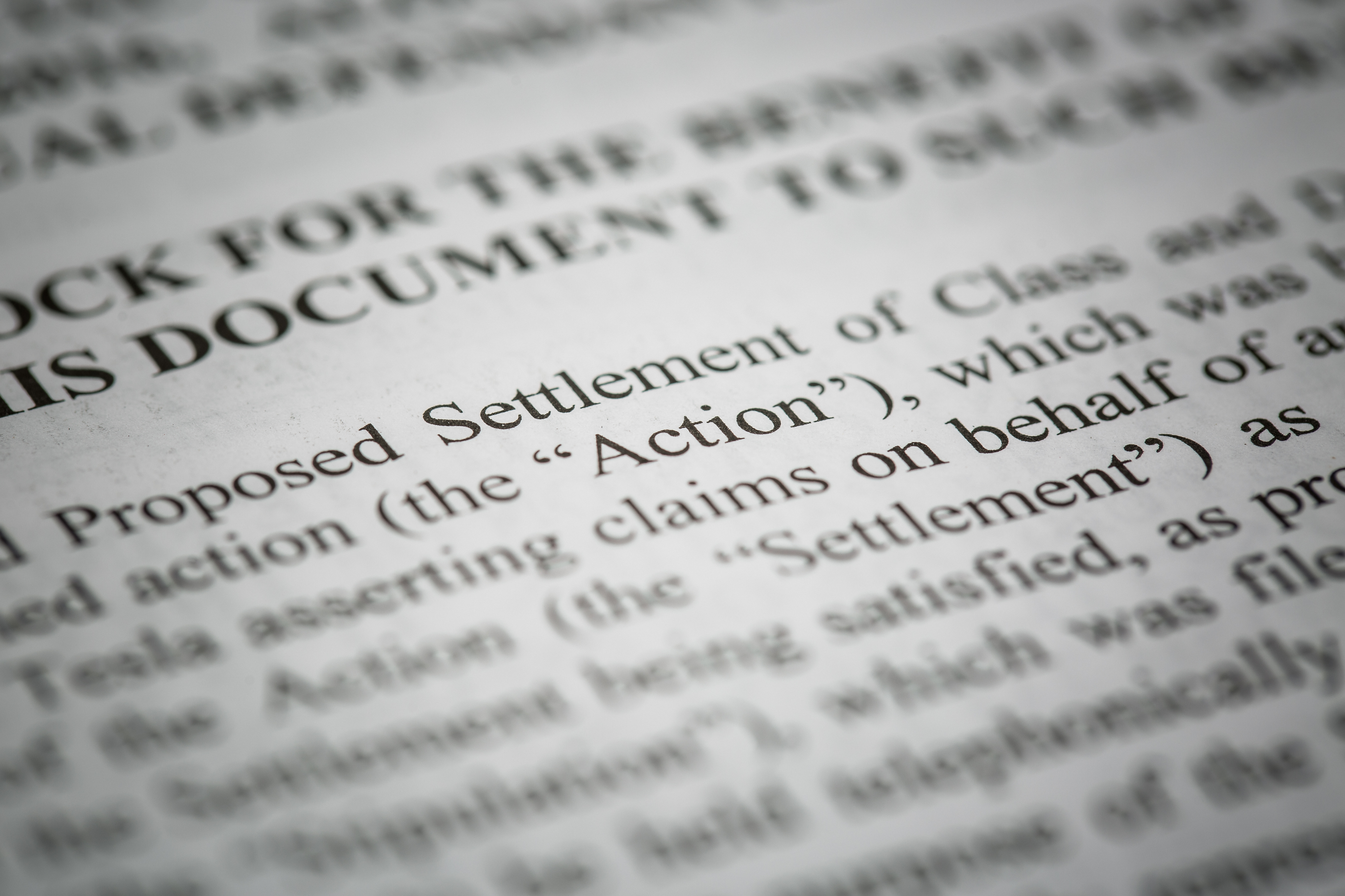 Details of a legal document for a class action lawsuit.