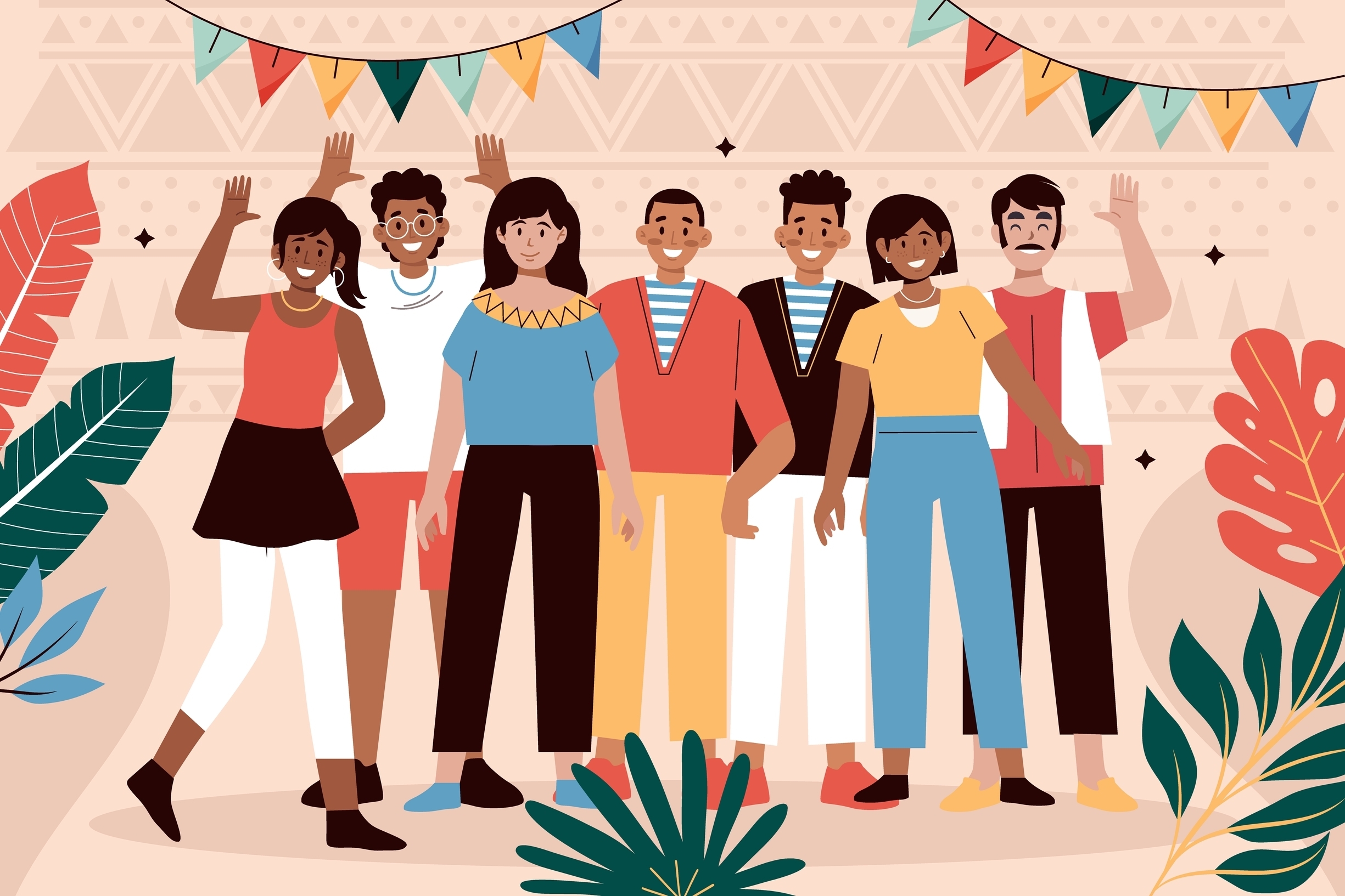 Hispanic individuals celebrating Hispanic Heritage month,