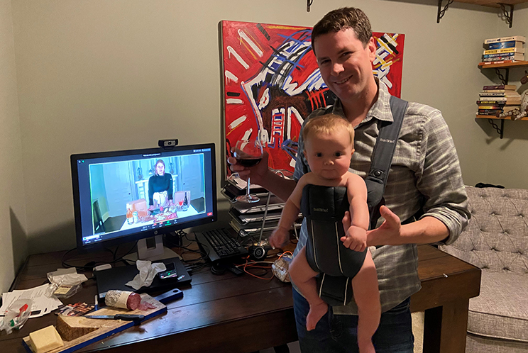 “Tips from the Top” attendee at home