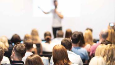 speaker giving a presentation