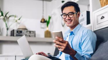 Man working from home