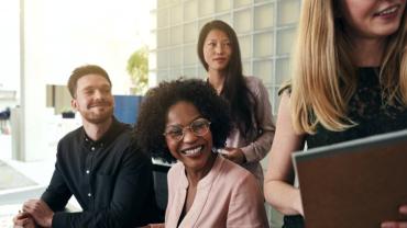 Diverse group of business people