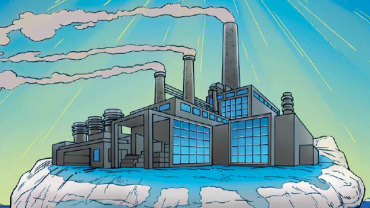 A factory on a moving iceberg 