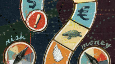 a question mark and the words risk and money