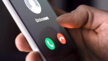 A phone call from unknown