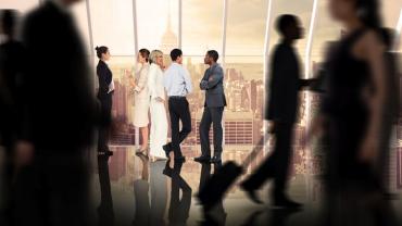 people in an airport