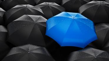 umbrella protecting the business