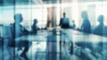 Business people in a board room