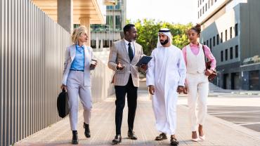 Diverse group of workers