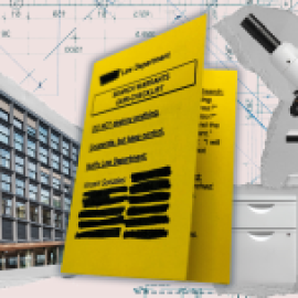 Responding to a search warrant photo collage