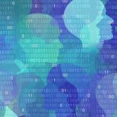 Faces on top of ones and zeros