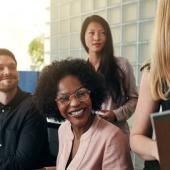 Diverse group of business people