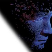 Abstract and futuristic face 