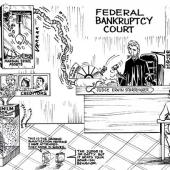 Federal bankruptcy court cartoon