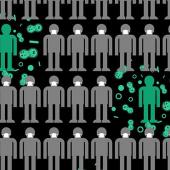 infected individuals spread germs