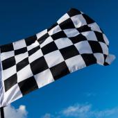 Checkered racing flag