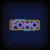 FOMO neon lights