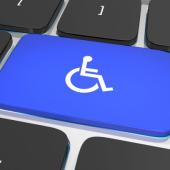 International Symbol of Access on a keyboard