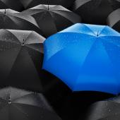 umbrella protecting the business