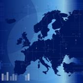 image of Europe in blue