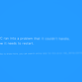 Windows blue screen of death